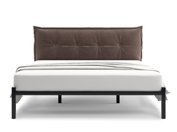 Кровать Лофт Cedrino 120х200 темно-коричневого цвета без подъемного механизма - купить Кровати для спальни по цене 16000.0