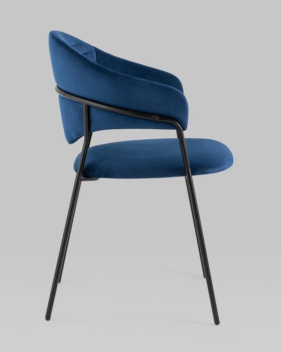 Стул Алексис синего цвета - лучшие Обеденные стулья в INMYROOM