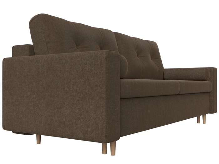 Прямой диван-кровать Белфаст коричневого цвета (тик-так) - лучшие Прямые диваны в INMYROOM