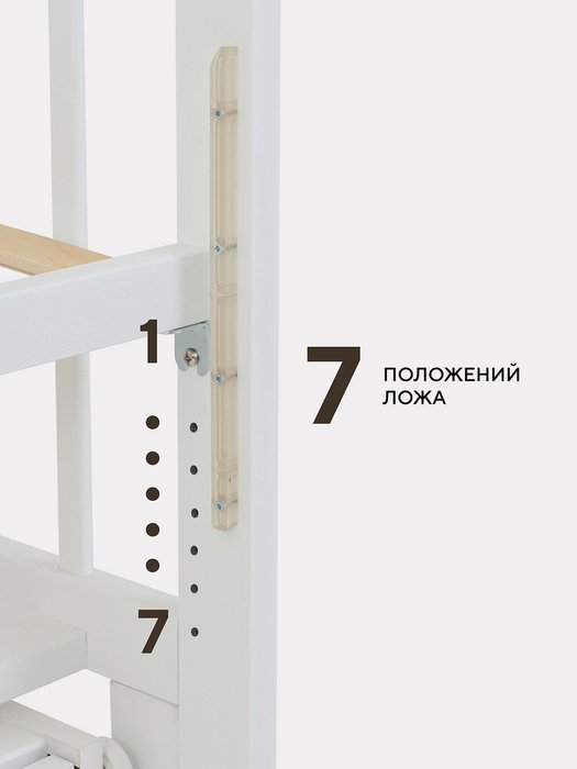 Кровать детская Инди Бокс 60х120 белого цвета - купить Одноярусные кроватки по цене 18990 Кровать детская Инди Бокс 60х120 белого цвета - купить Одноярусные кроватки по цене 18990