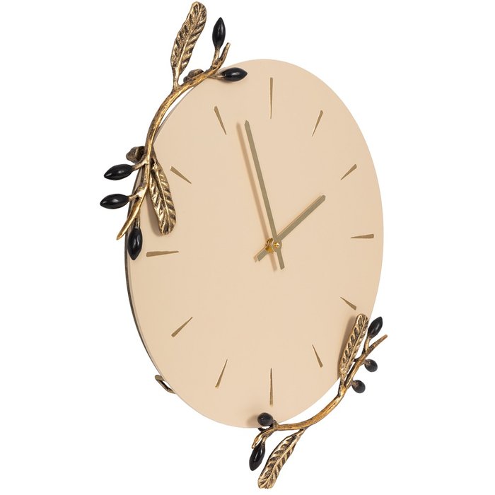 Часы настенные Oliva Branch кремового цвета - купить Часы по цене 18001.0