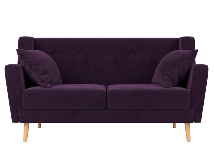 Диван Брайтон фиолетового цвета  - купить Прямые диваны по цене 29999.0