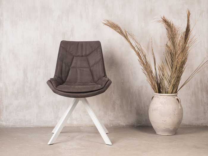 Стул Atlas серого цвета - купить Обеденные стулья по цене 9390.0