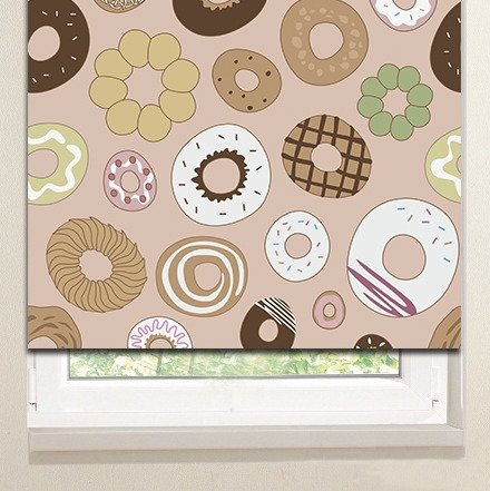 Рулонные шторы: Пончики