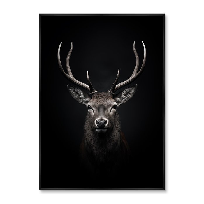 Набор из двух репродукций картин Deer in the dark 2024 год - купить Картины по цене 49998.0