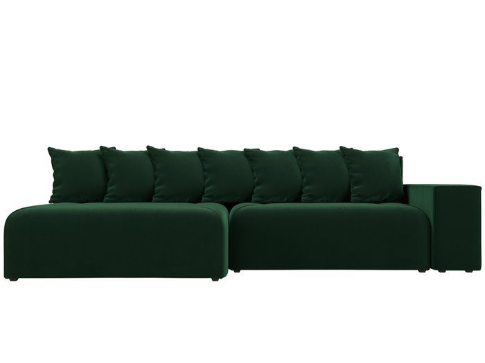 Угловой диван-кровать Кёльн зеленого цвета левый угол - купить Угловые диваны по цене 56999.0