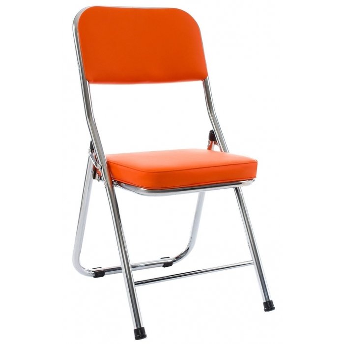 Стул Chair раскладной оранжевого цвета