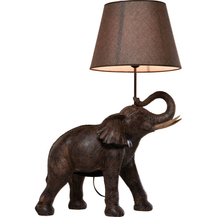 Лампа настольная Elephant Safari коричневого цвета