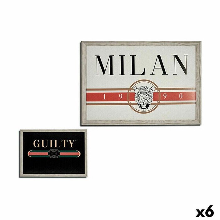 Картина GUILTY MILAN ДСП 46 x 2 x 66 cm (6 штук)
