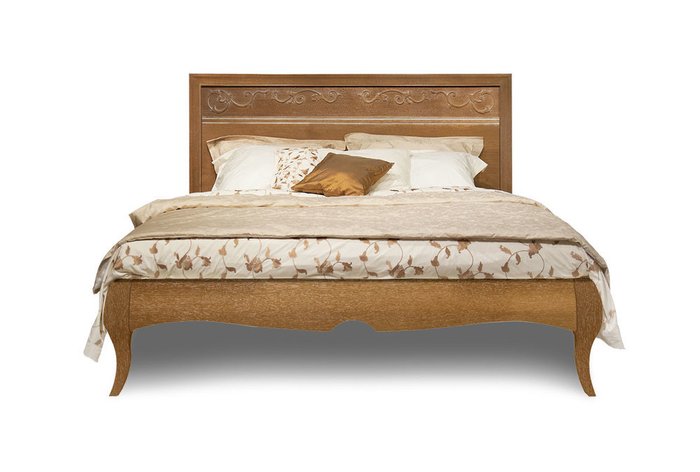 Кровать Соната 160x200 коричневого цвета