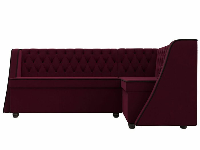 Угловой диван Лофт бордового цвета правый угол - купить Угловые диваны по цене 48999.0
