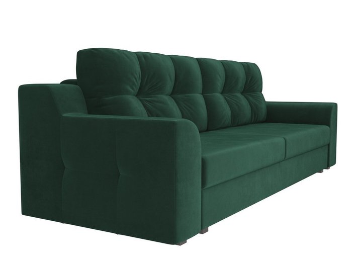 Прямой диван-кровать Сансара зеленого цвета - лучшие Прямые диваны в INMYROOM