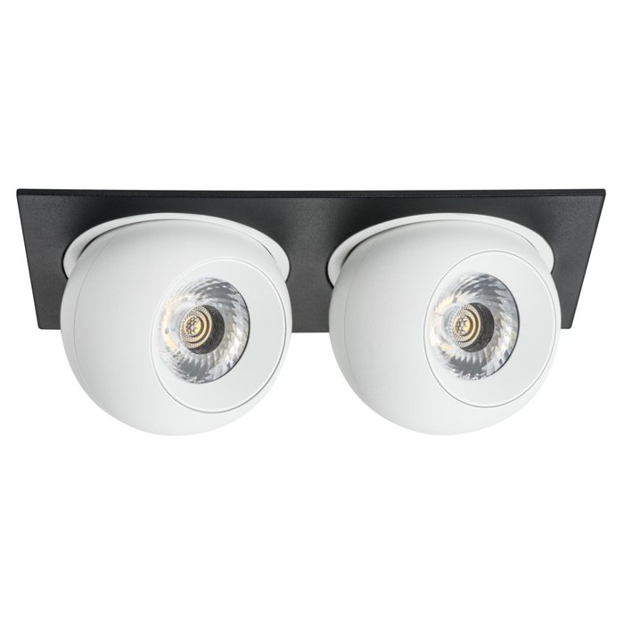 Светильник INTERO LED 9W*2 850LM*2 24G ЧЕРНЫЙ/БЕЛЫЙ 3000K (217527+217062+217062) - лучшие Встраиваемые споты в INMYROOM Светильник INTERO LED 9W*2 850LM*2 24G ЧЕРНЫЙ/БЕЛЫЙ 3000K (217527+217062+217062) - лучшие Встраиваемые споты в INMYROOM