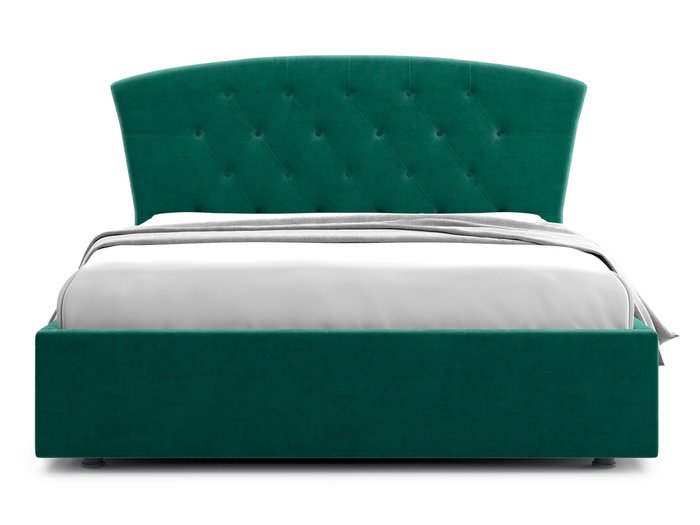 Кровать Premo 160х200 темно-зеленого цвета с подъемным механизмом  - купить Кровати для спальни по цене 43300.0