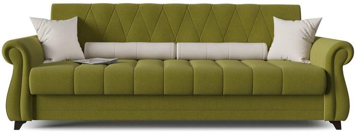 Диван-кровать Эвора зеленого цвета - купить Прямые диваны по цене 25750.0