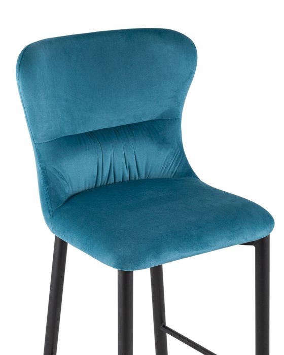 Стул барный Лилиан темно-бирюзового цвета - купить Барные стулья по цене 4372.0