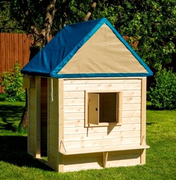 Деревянный игровой домик из массива сосны - лучшие Игровые домики в детскую в INMYROOM