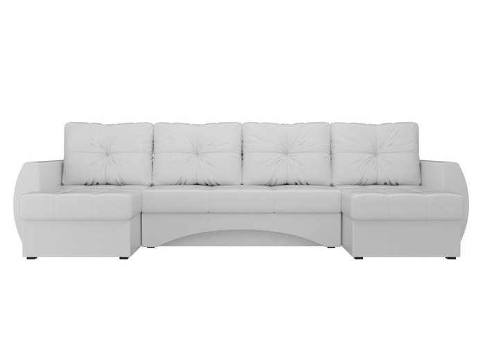 Угловой диван-кровать Сатурн белого цвета (экокожа) - купить Угловые диваны по цене 76990.0