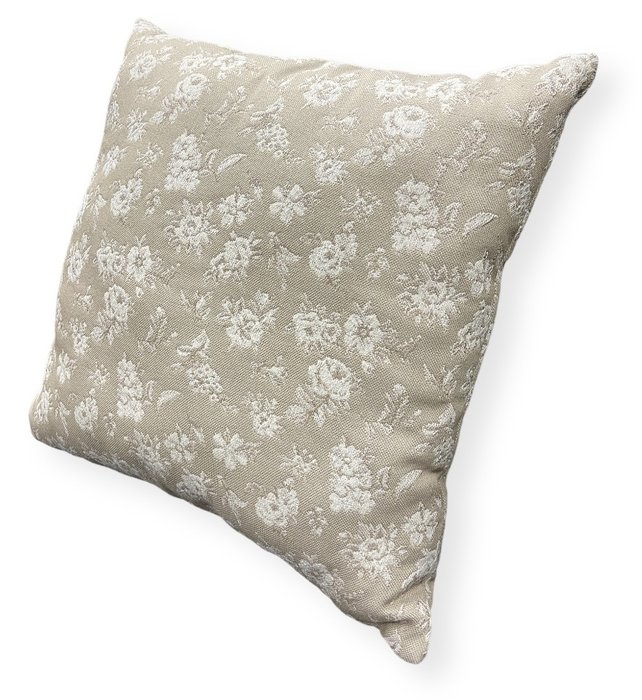 Подушка интерьерная Роза бежевого цвета - купить Декоративные подушки по цене 3500.0