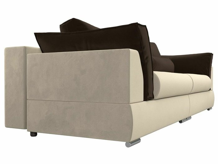 Прямой диван-кровать Пекин бежево-коричневого цвета - лучшие Прямые диваны в INMYROOM