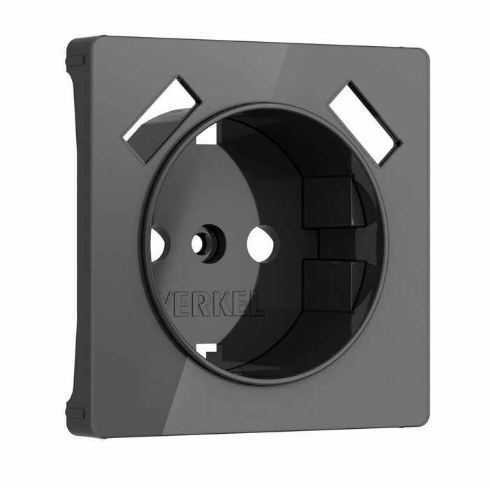 Накладка для розетки USB графит акрил W1179544 Встраиваемые механизмы графит акриловые Накладка для розетки USB графит акрил W1179544 Встраиваемые механизмы графит акриловые
