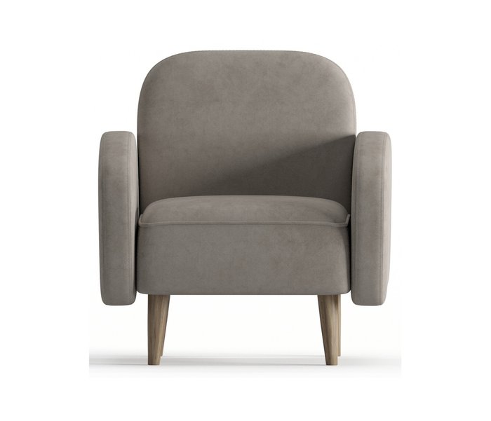 Кресло Бризби светло-серого цвета - купить Интерьерные кресла по цене 15490.0
