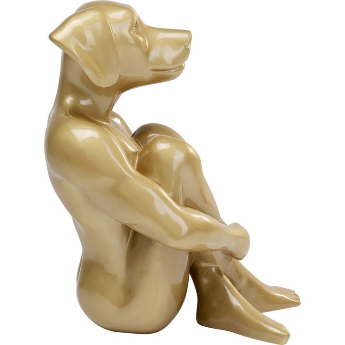 Статуэтка Gangster Dog золотого цвета - лучшие Фигуры и статуэтки в INMYROOM
