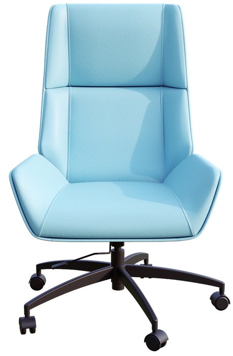 Кресло руководителя Авиатор голубого цвета - лучшие Офисные кресла в INMYROOM