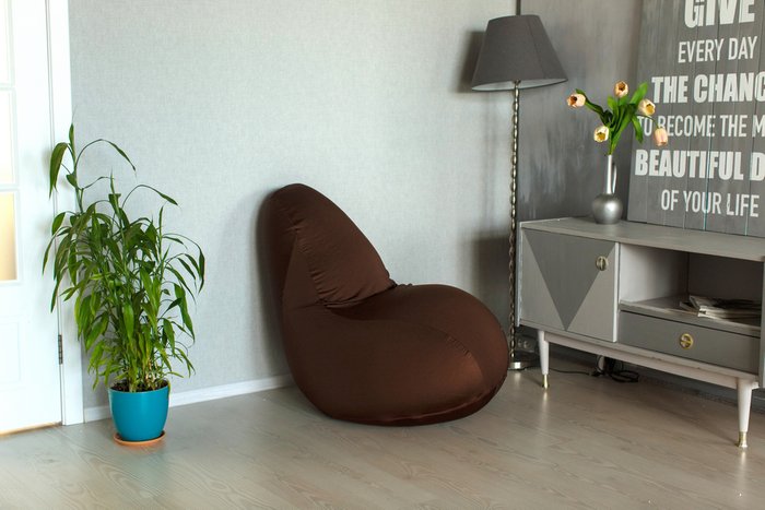 Кресло Flexy коричневого цвета - купить Бескаркасная мебель по цене 3990.0