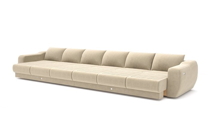 Модульный диван-кровать бежевого цвета  - купить Прямые диваны по цене 418000.0
