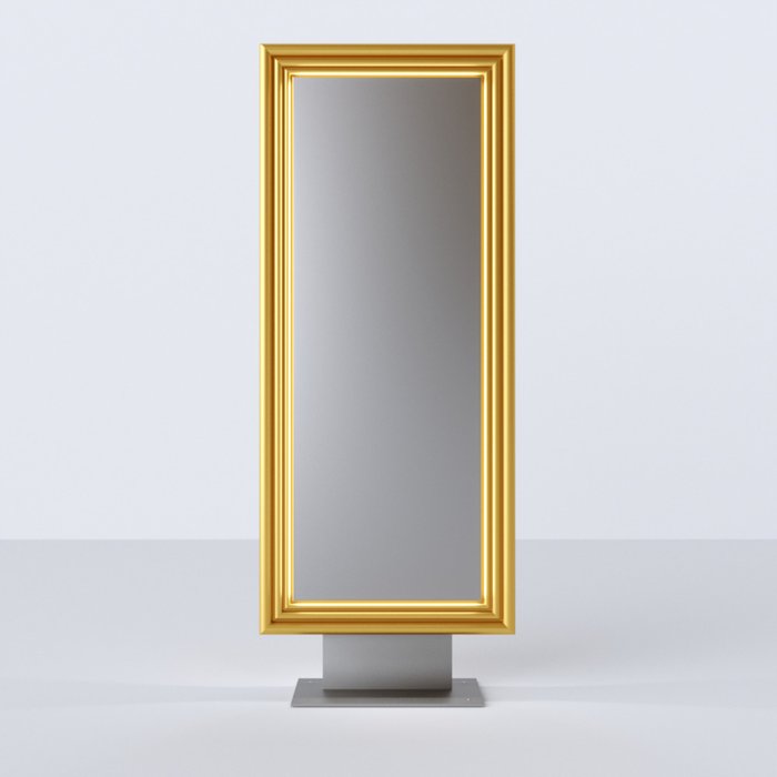 Прямоугольное интерьерное зеркало Оnda rettangolo в декоративной раме - купить Напольные зеркала по цене 54012.0