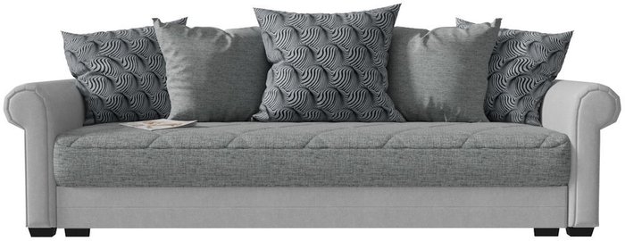 Диван-кровать прямой Гамбург Next серого цвета - купить Прямые диваны по цене 29226.0