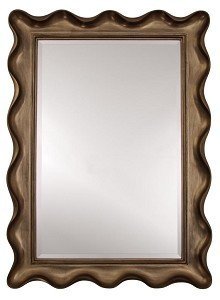 Настенное зеркало Wavy в серебряной раме - купить Настенные зеркала по цене 64974.0