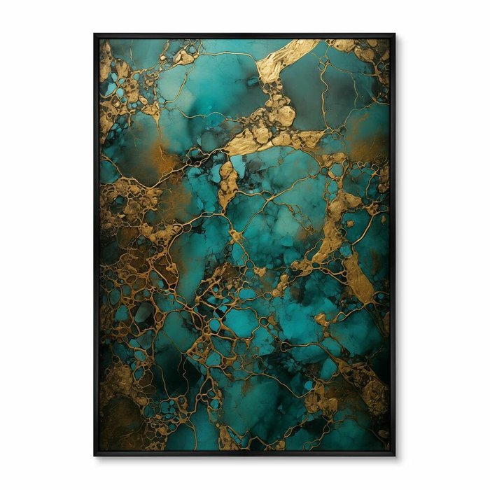 Репродукция картины Malachite melancholy, No 1, 2024г.