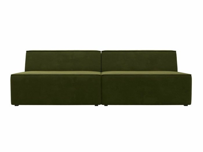 Прямой модульный диван Монс зеленого цвета - купить Прямые диваны по цене 43999.0