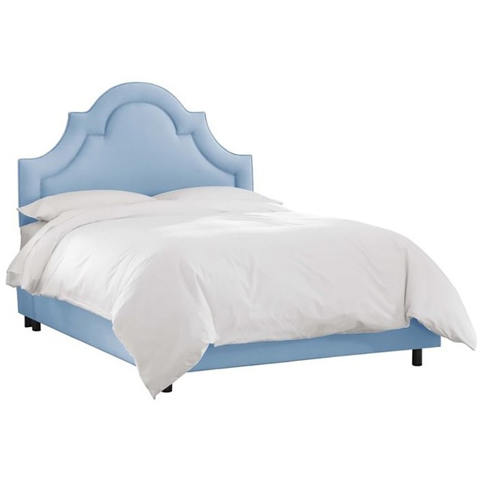 Кровать Kennedy French Blue голубого цвета 180х200