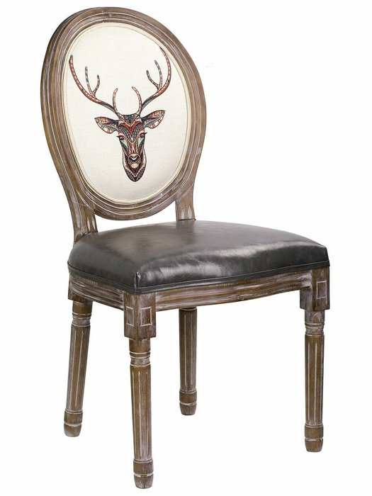 Стул Олень черно-коричневого цвета - купить Обеденные стулья по цене 22560.0