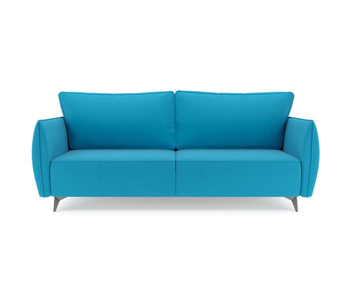 Прямой диван-кровать Осло голубого цвета - купить Прямые диваны по цене 40690.0