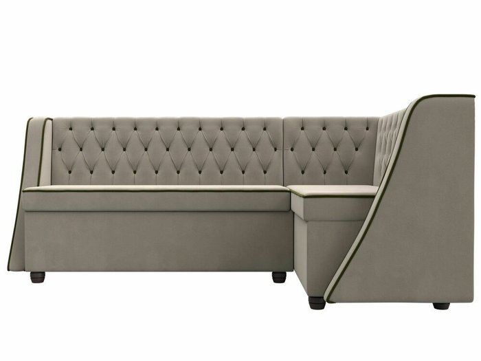 Кухонный угловой диван Лофт бежевого цвета правый угол - купить Угловые диваны по цене 48999.0