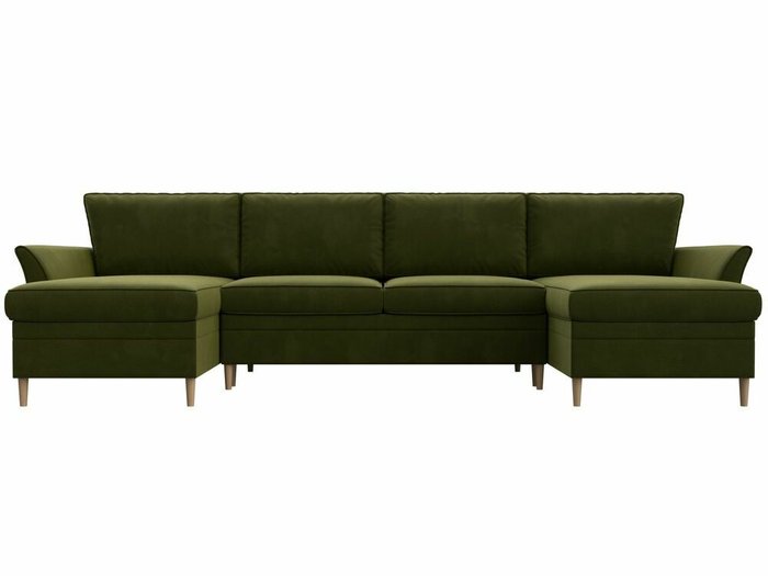 Угловой диван-кровать София зеленого цвета - купить Угловые диваны по цене 69999.0
