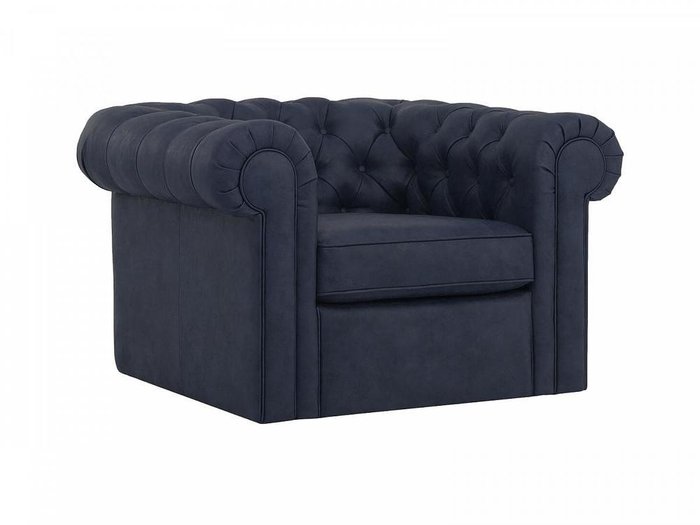 Кресло Chesterfield темно-синее - купить Интерьерные кресла по цене 74300.0