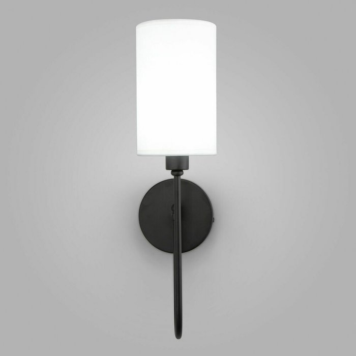 Настенный светильник с тканевым абажуром 60164/1 черный Abbey - лучшие Бра и настенные светильники в INMYROOM