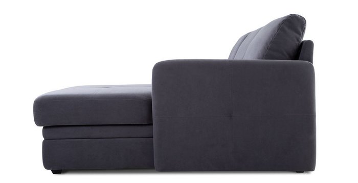 Угловой диван-кровать Флит темно-серого цвета - лучшие Угловые диваны в INMYROOM