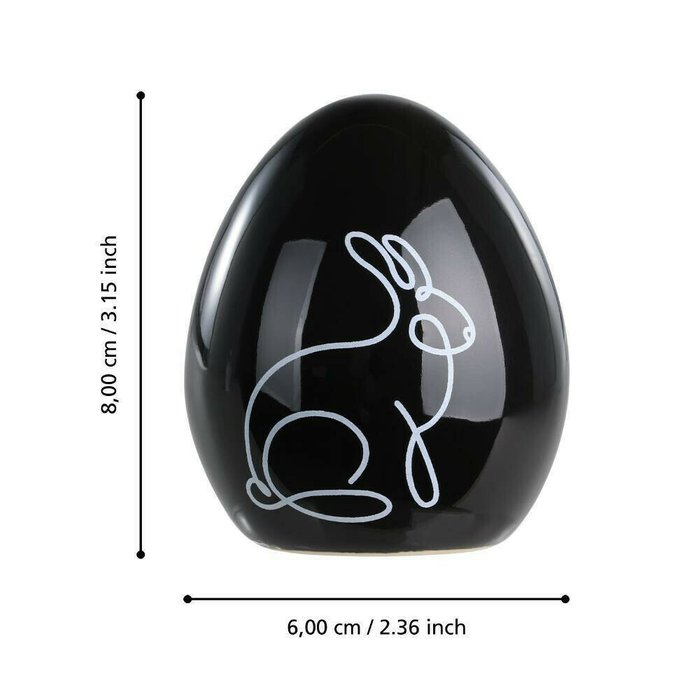 Фигурка яйцо Gopeng черного цвета - лучшие Фигуры и статуэтки в INMYROOM