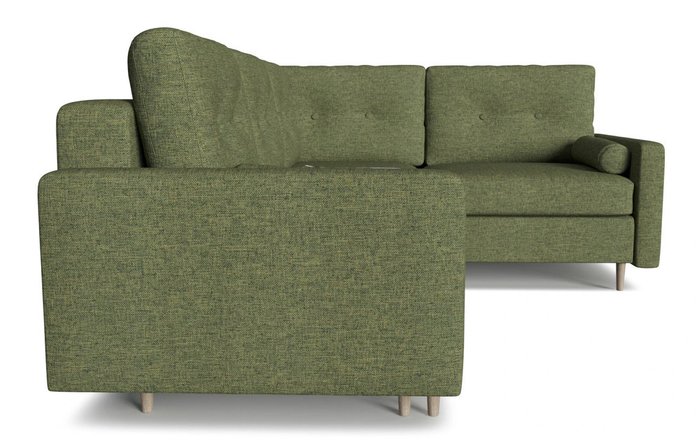 Диван-кровать модульный угловой Белфаст зеленого цвета - лучшие Угловые диваны в INMYROOM