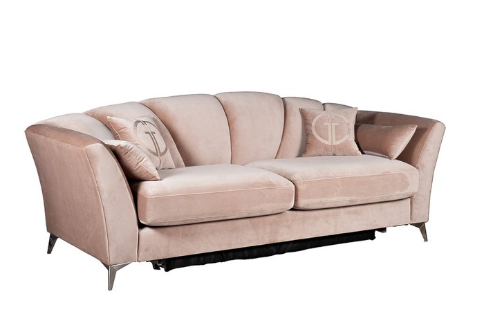 Диван-кровать Annette розового цвета - купить Прямые диваны по цене 226800.0