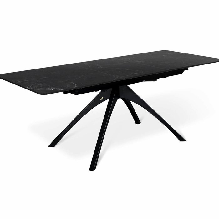 Раздвижной обеденный стол Anik черного цвета - купить Обеденные столы по цене 67830.0