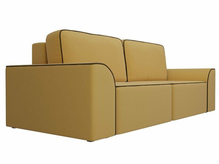 Прямой диван-кровать Вилсон желтого цвета - лучшие Прямые диваны в INMYROOM