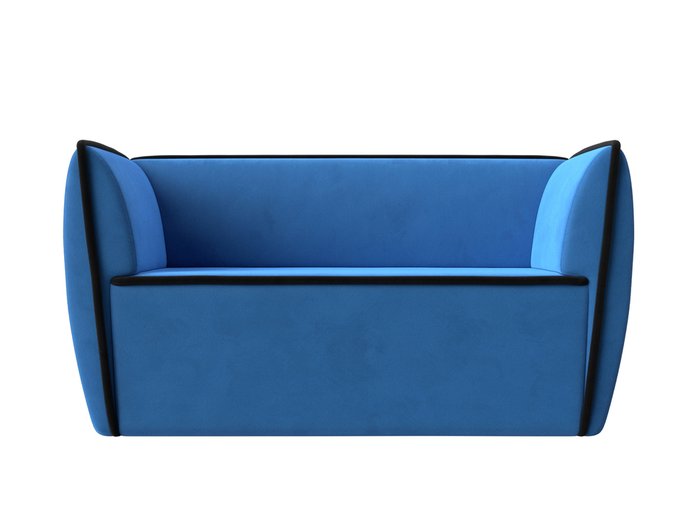 Прямой диван Бергамо голубого цвета - купить Прямые диваны по цене 28999.0