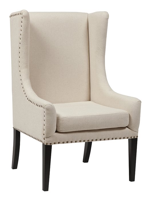 Кресло Nailhead Fabric Armchair - купить Интерьерные кресла по цене 79000.0
